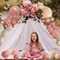 154pcs Dusty Rose Pink Blush Balloons Garland Arch Kit Baby in Bloom Spring Floral Retro Boho Nude Cream Peach Champagne for Bridal Shower Garden Tea Party Girls Birthday Wedding Decorations